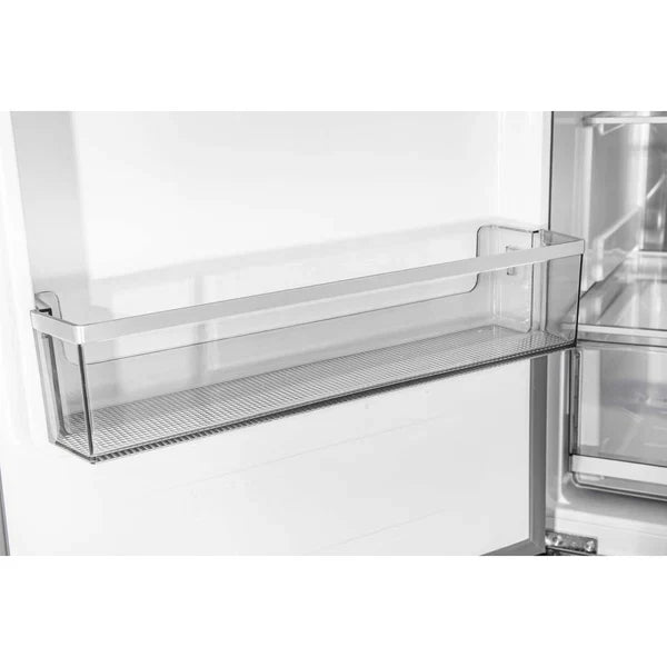 Custodia 48" Bottom Freezer combo, 20.6 cf., Ice Maker, Total No frost, Black, Antique Brass handles