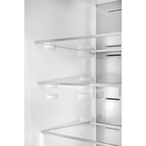 Custodia 48" Bottom Freezer combo, 20.6 cf., Ice Maker, Total No frost, Black, Antique Brass handles