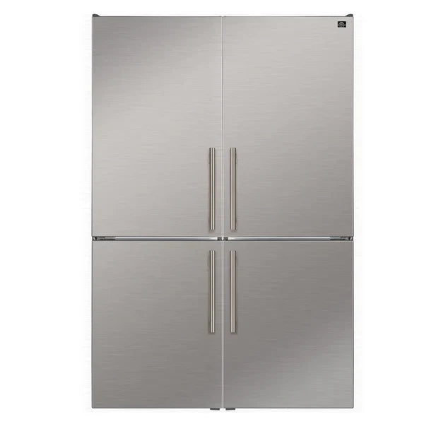 Forno Custodia 48 inch built-in refrigerator combo FFFFD1766-48S, stainless steel, front view