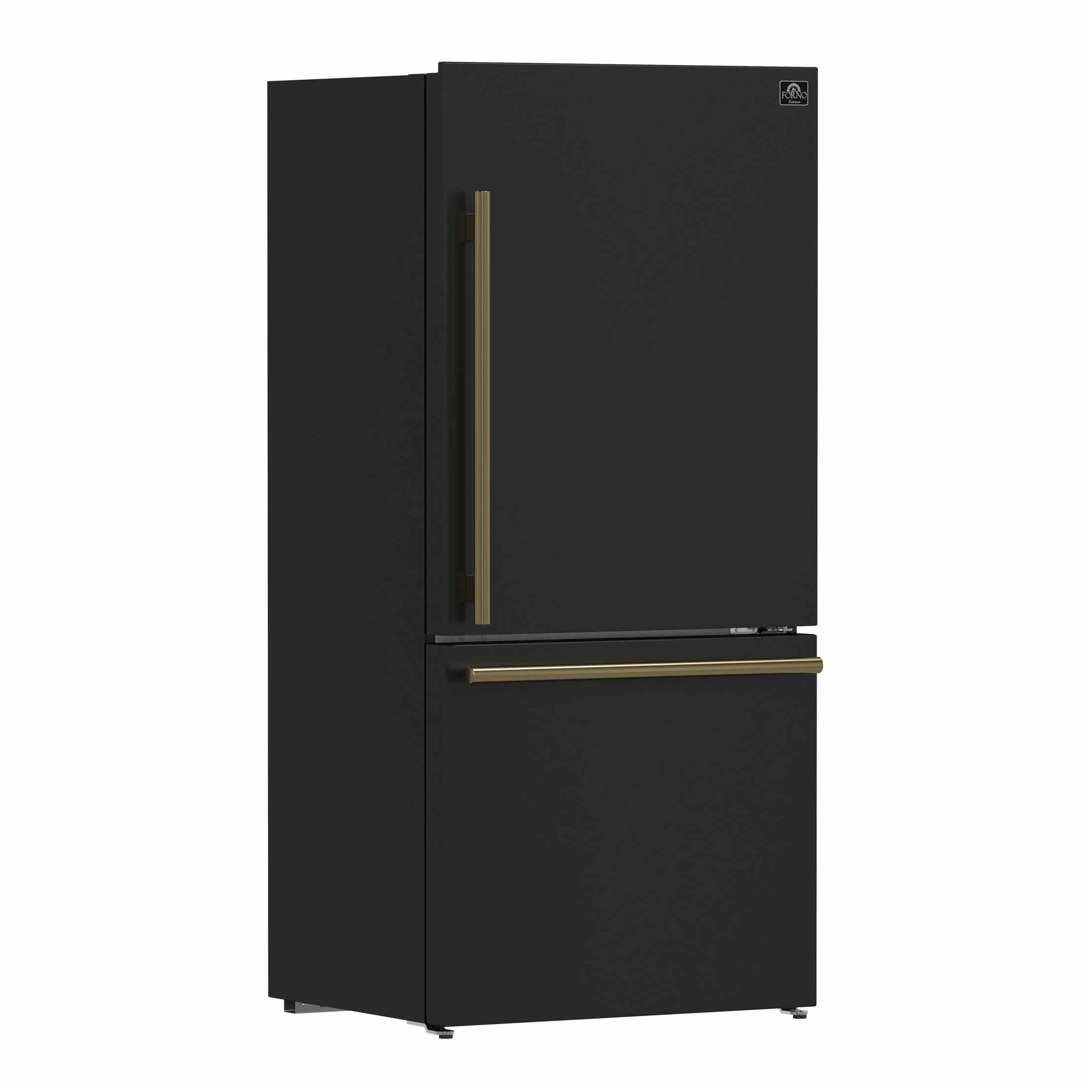 Forno Milano Espresso 31-Inch 17.2 cu. ft. Bottom Freezer Right Swing Door Refrigerator - FFFFD1785-31
