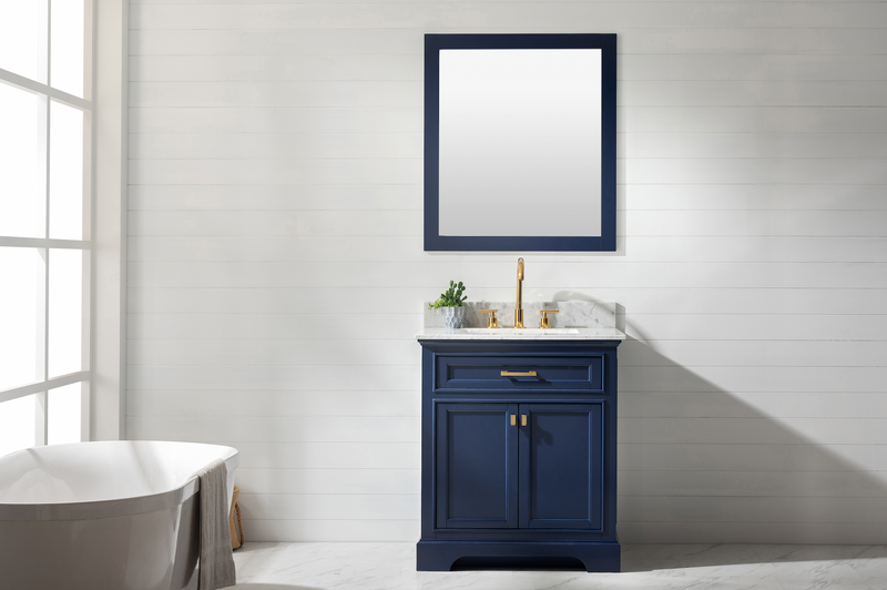 Design Element Milano 30" Single Sink Vanity - Blue ML-30-BLU