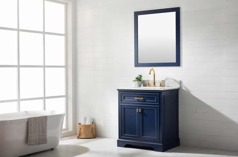 Design Element Milano 30" Single Sink Vanity - Blue ML-30-BLU