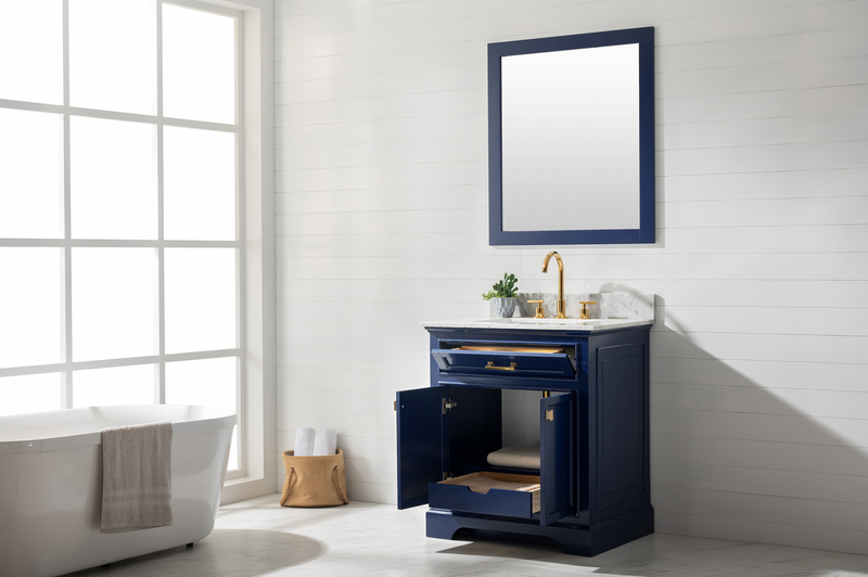 Design Element Milano 30" Single Sink Vanity - Blue ML-30-BLU