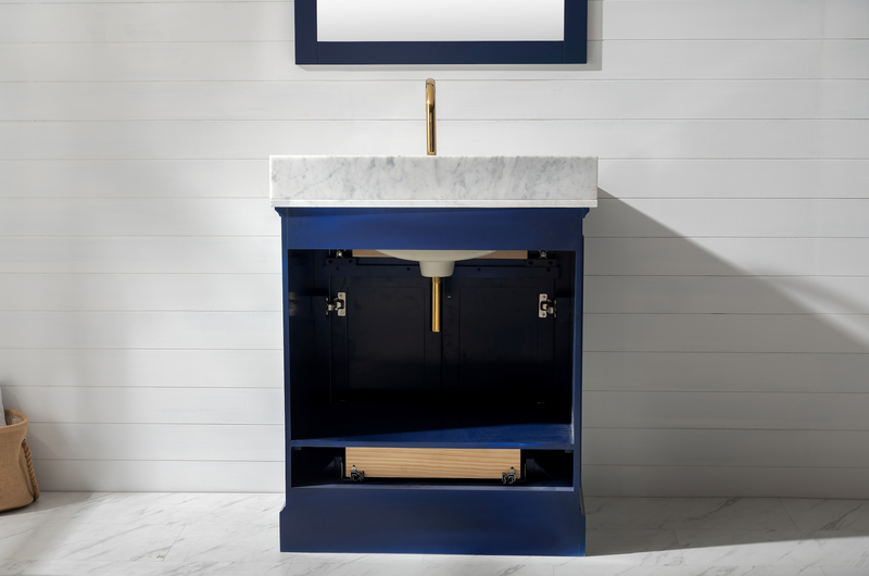 Design Element Milano 30" Single Sink Vanity - Blue ML-30-BLU