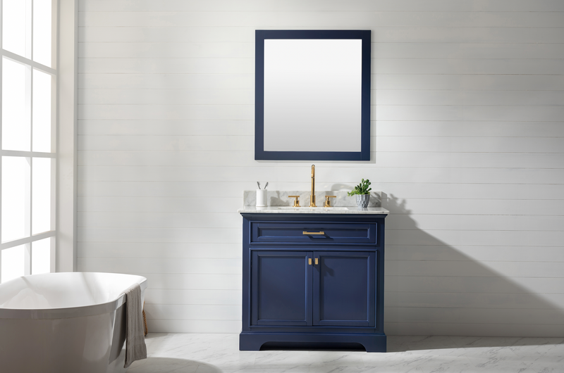 Design Element Milano 36" Single Sink Vanity - Blue ML-36-BLU