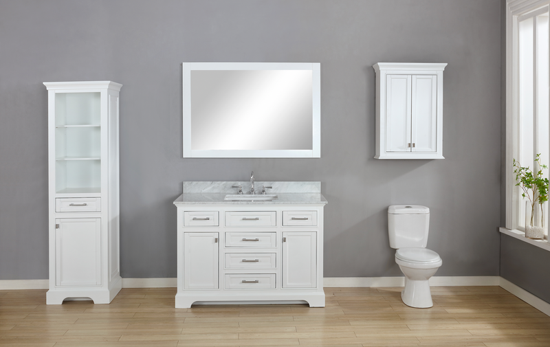 Design Element Milano 48" Single Sink Vanity - White ML-48-WT