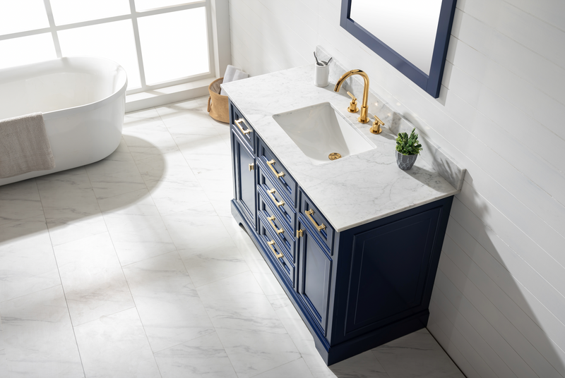 Design Element Milano 48" Single Sink Vanity - Blue ML-48-BLU