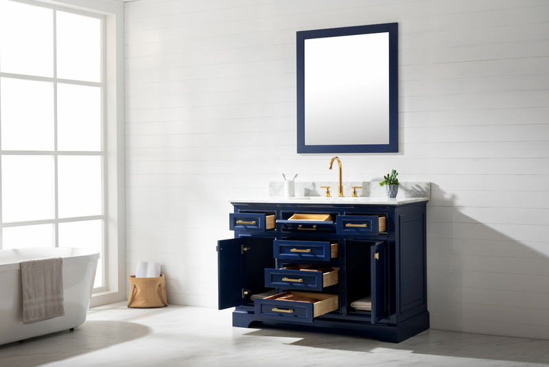 Design Element Milano 48" Single Sink Vanity - Blue ML-48-BLU