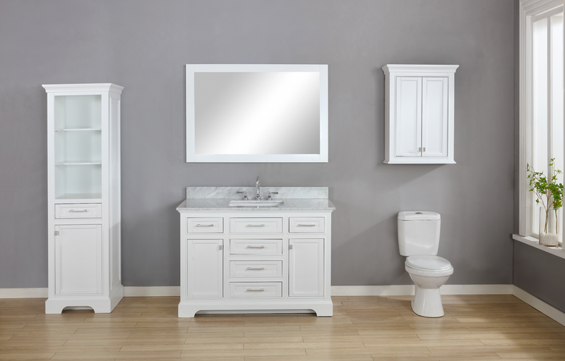 Design Element Milano 54" Single Sink Vanity - White ML-54-WT