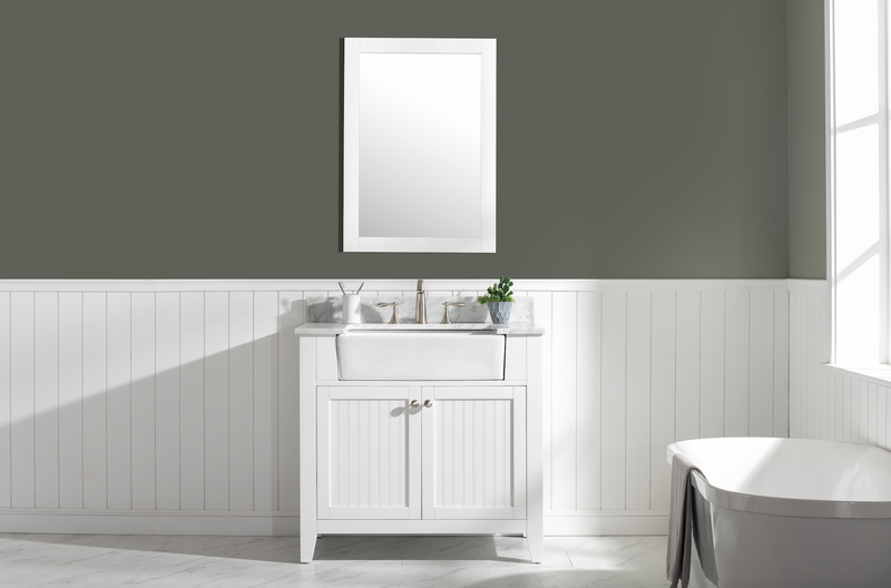 Design Element Burbank 36" Single Vanity - White BK-36-WT