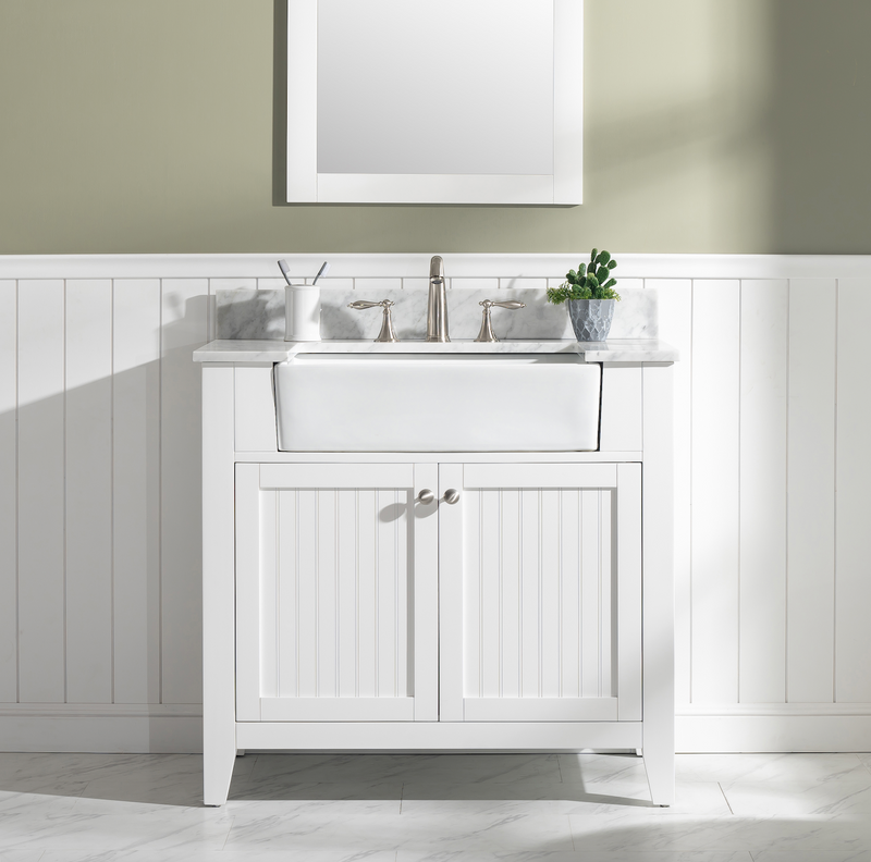 Design Element Burbank 36" Single Vanity - White BK-36-WT