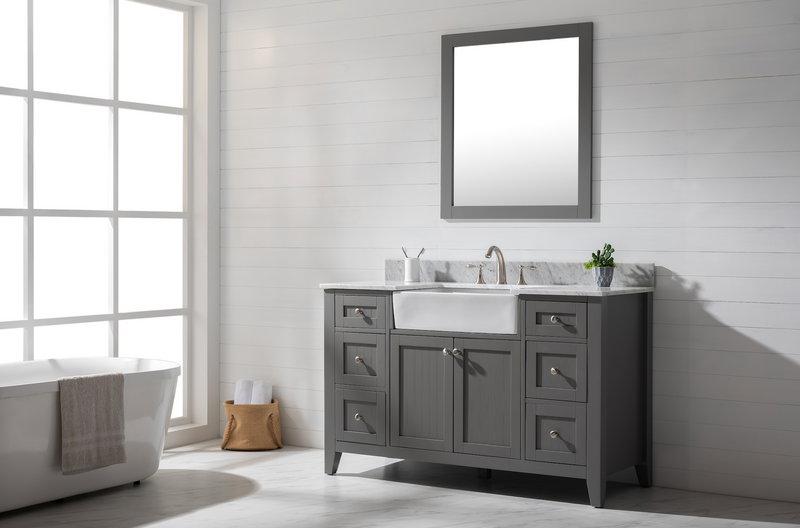 Design Element Burbank 54" Single Vanity - Gray BK-54-GY