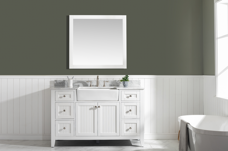 Design Element Burbank 54" Single Vanity - White BK-54-WT