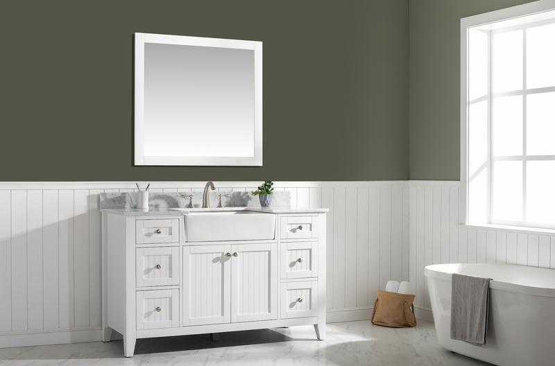 Design Element Burbank 54" Single Vanity - White BK-54-WT