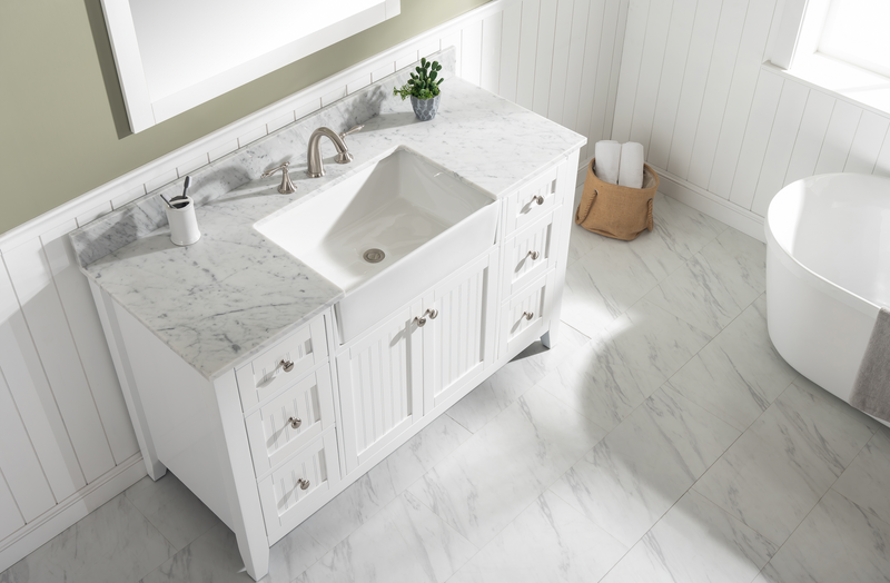 Design Element Burbank 54" Single Vanity - White BK-54-WT