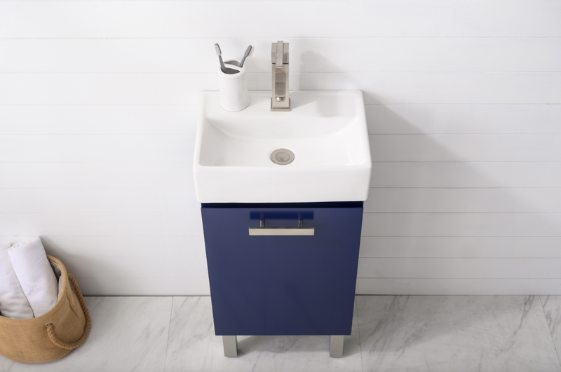 Design Element Stella 16.5" Single Sink - Blue S03-17-BLU