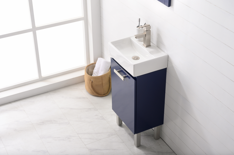 Design Element Stella 16.5" Single Sink - Blue S03-17-BLU