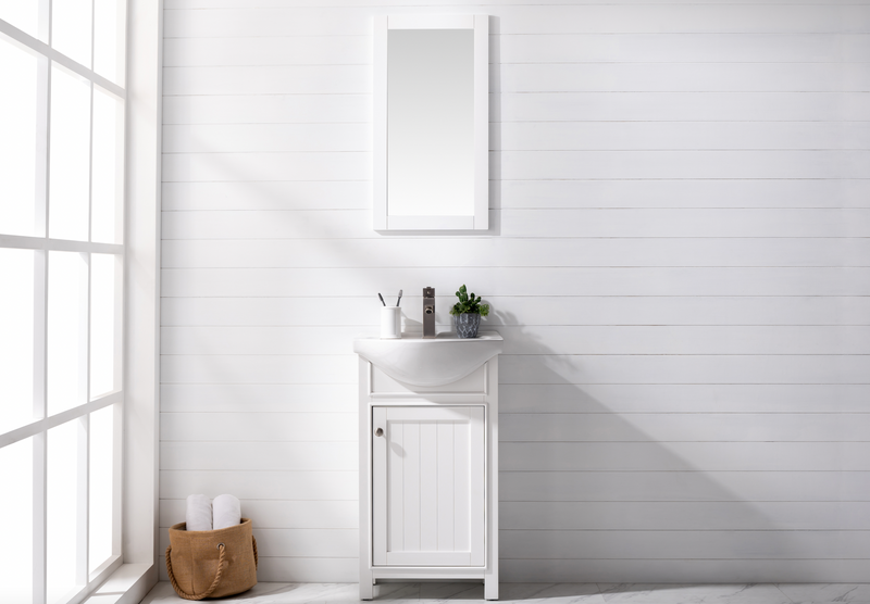 Design Element Marian 20" Single Sink Vanity - White S05-20-WT