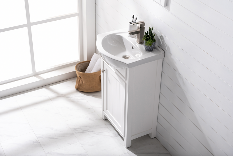 Design Element Marian 20" Single Sink Vanity - White S05-20-WT