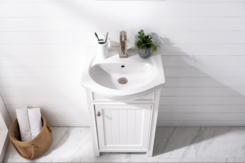 Design Element Marian 20" Single Sink Vanity - White S05-20-WT