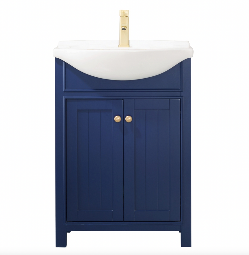 Design Element Marian 24" Single Sink Vanity - Blue S05-24-BLU