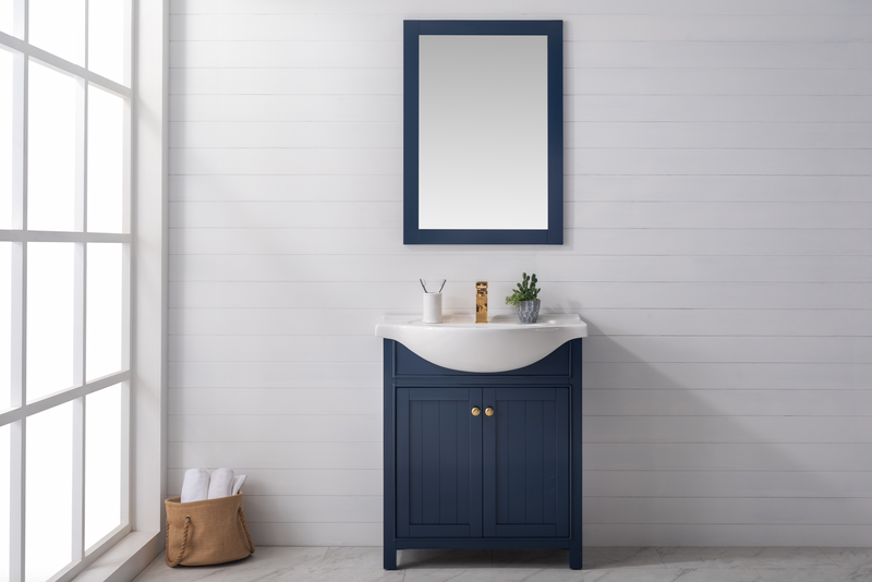 Design Element Marian 30" Single Sink Vanity - Blue S05-30-BLU