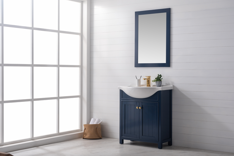 Design Element Marian 30" Single Sink Vanity - Blue S05-30-BLU