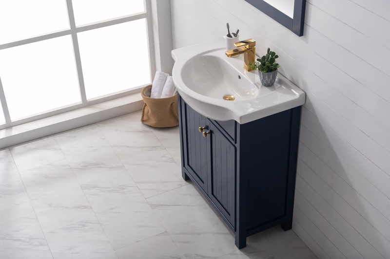 Design Element Marian 30" Single Sink Vanity - Blue S05-30-BLU