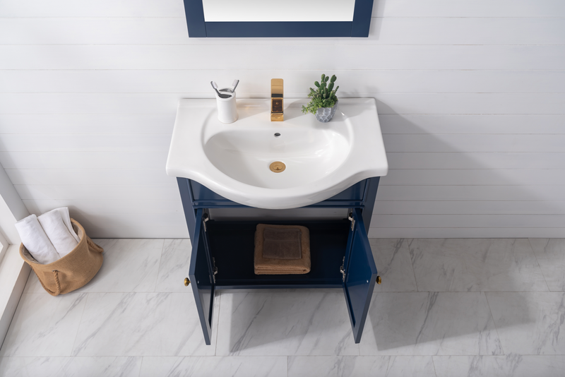 Design Element Marian 30" Single Sink Vanity - Blue S05-30-BLU