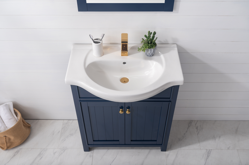 Design Element Marian 30" Single Sink Vanity - Blue S05-30-BLU