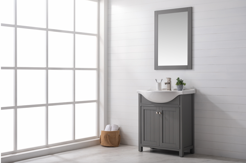 Design Element Marian 30" Single Sink Vanity - Gray S05-30-GY