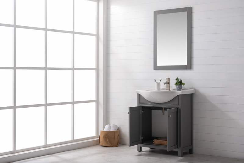 Design Element Marian 30" Single Sink Vanity - Gray S05-30-GY