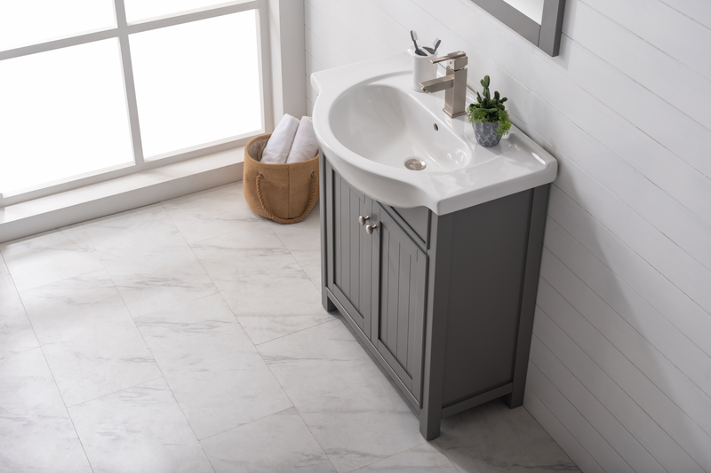 Design Element Marian 30" Single Sink Vanity - Gray S05-30-GY