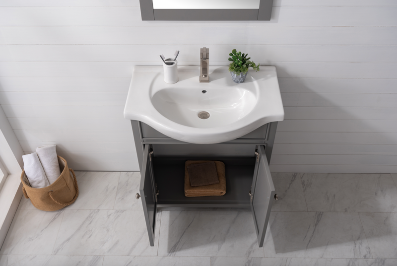 Design Element Marian 30" Single Sink Vanity - Gray S05-30-GY