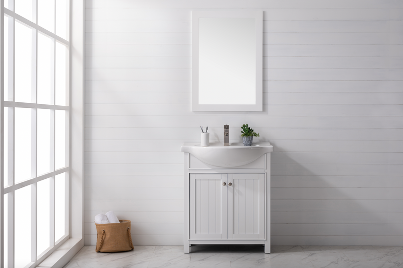 Design Element Marian 30" Single Sink Vanity - White S05-30-WT