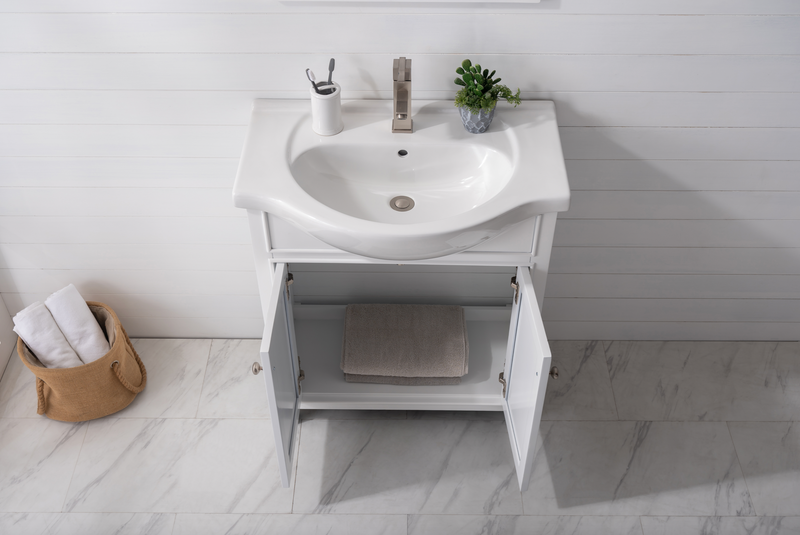 Design Element Marian 30" Single Sink Vanity - White S05-30-WT