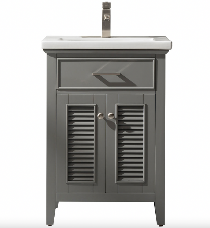 Design Element Cameron 24" Single Sink Vanity - Gray S09-24-GY