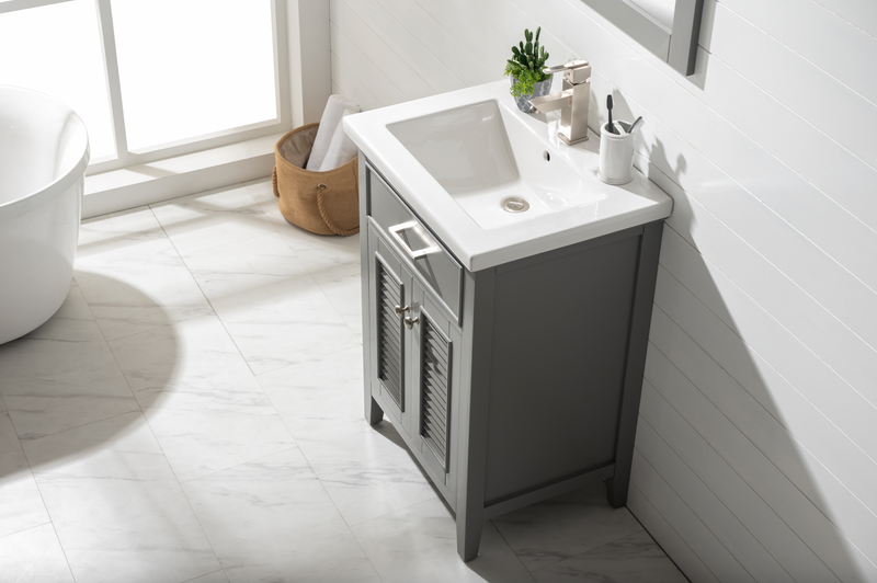 Design Element Cameron 24" Single Sink Vanity - Gray S09-24-GY