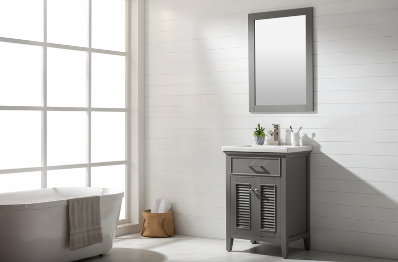 Design Element Cameron 24" Single Sink Vanity - Gray S09-24-GY