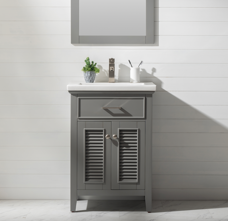 Design Element Cameron 24" Single Sink Vanity - Gray S09-24-GY