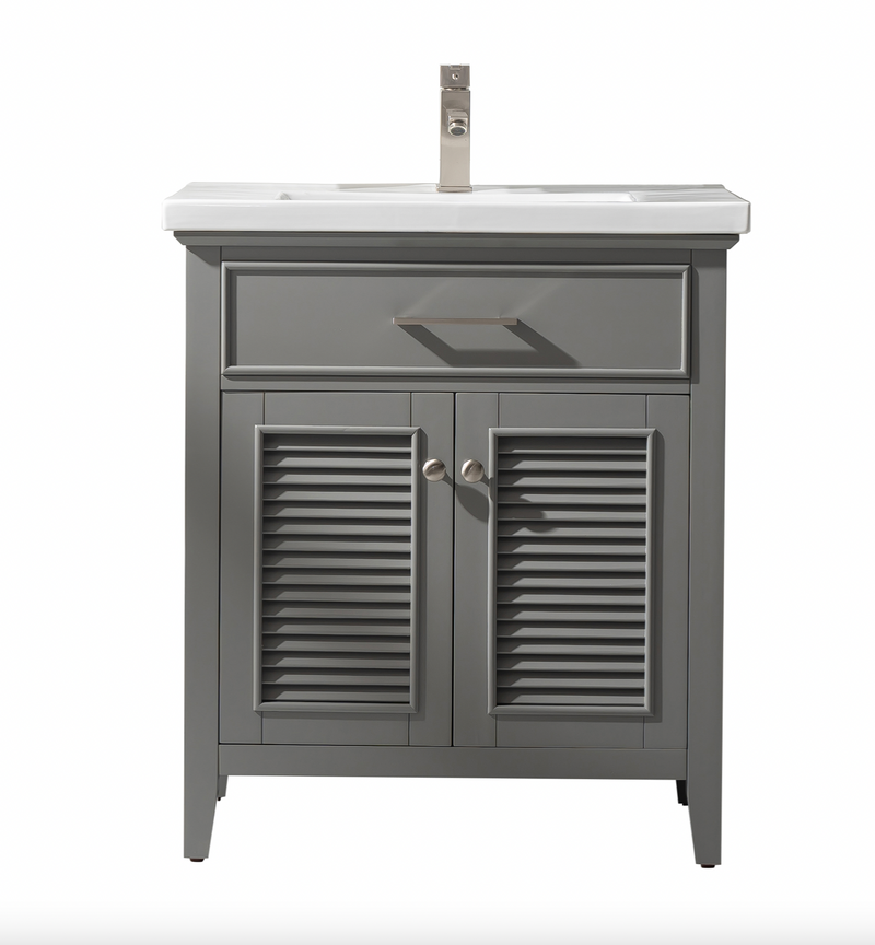 Design Element Cameron 30" Single Sink Vanity - Gray S09-30-GY