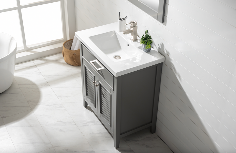 Design Element Cameron 30" Single Sink Vanity - Gray S09-30-GY