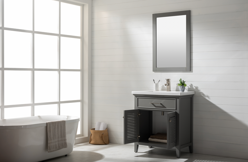 Design Element Cameron 30" Single Sink Vanity - Gray S09-30-GY