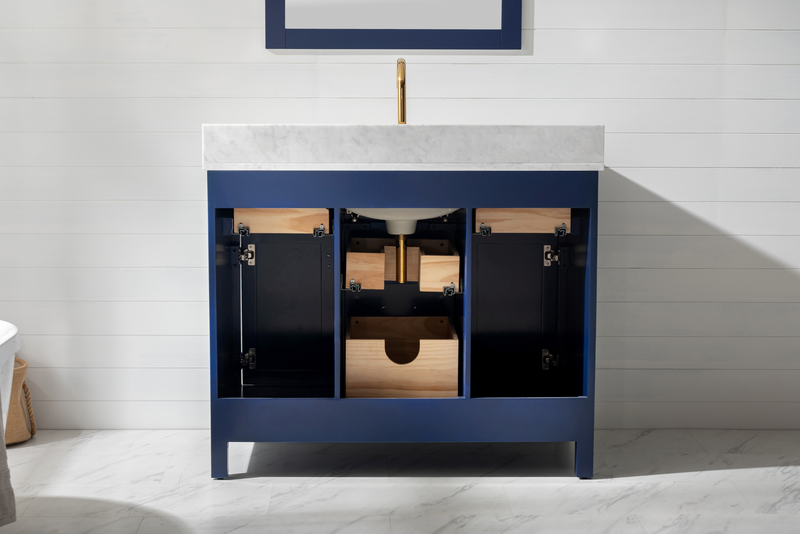 Design Element Valentino 42" Single Sink Vanity - Blue V01-42-BLU