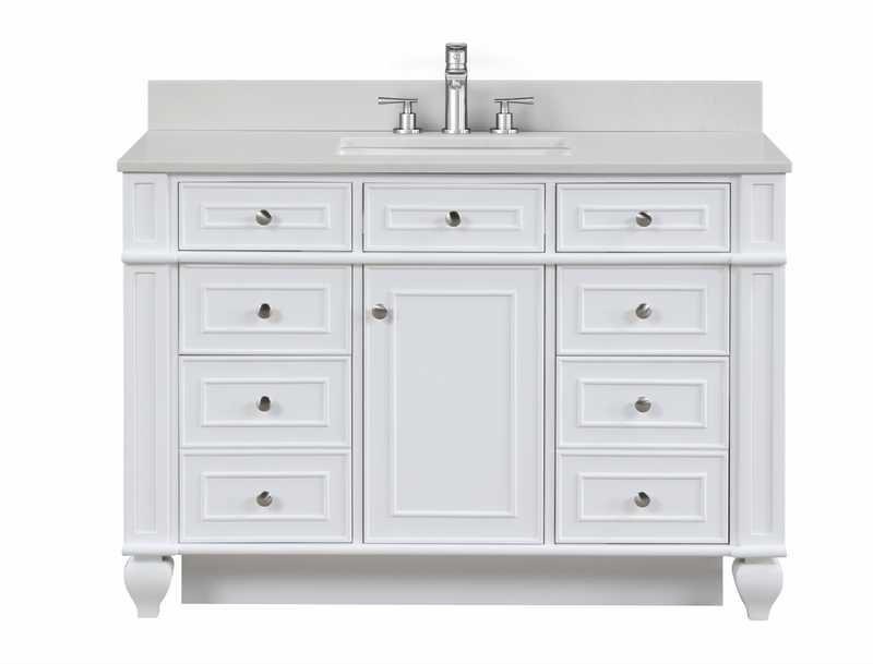 Design Element Winston 48" Single Vanity - White WN-48-W