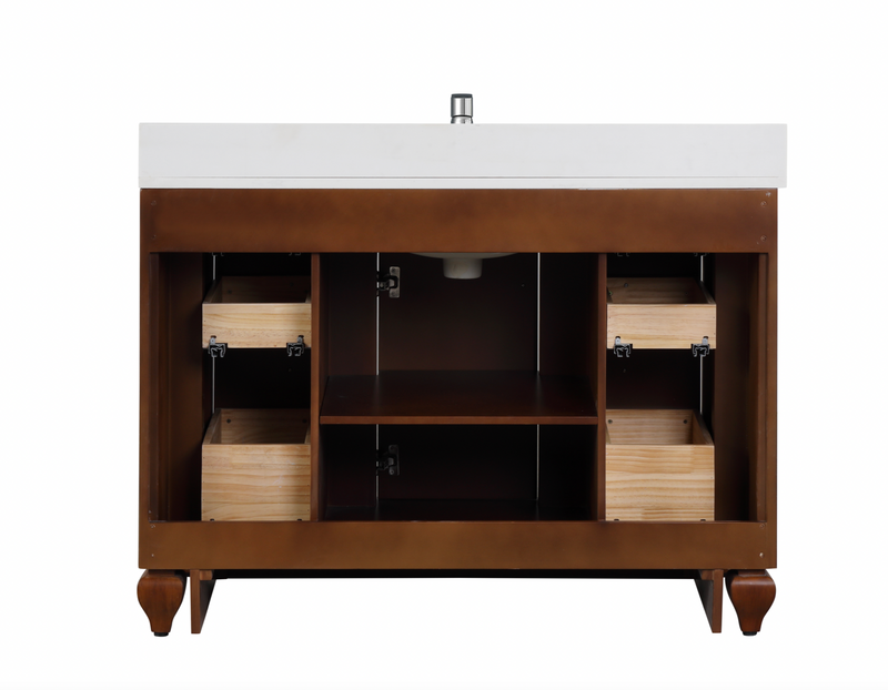 Design Element Winston 48" Single Vanity - Walnut WN-48-BR