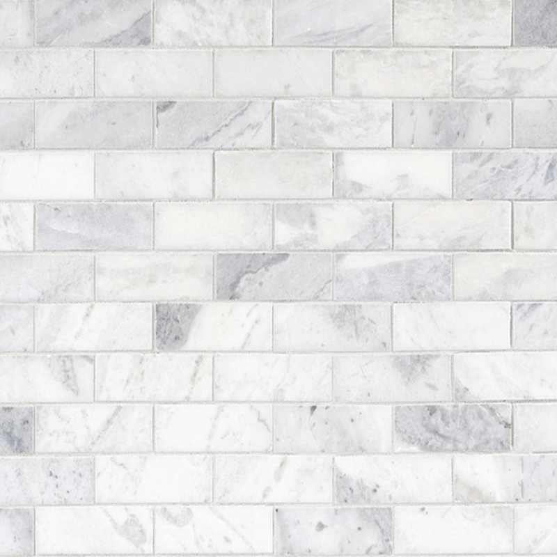 Design Element Blanco 12 In. X 12 In. Marble Mosaic Wall Tile MTILE03