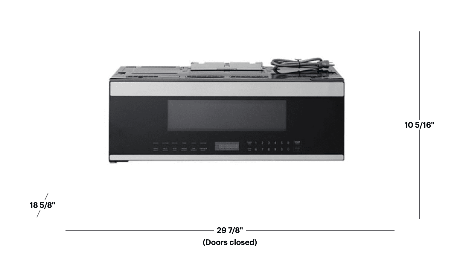 Thor Kitchen 30-Inch Over-the-Range Slim Microwave & Vent Hood TOR30L
