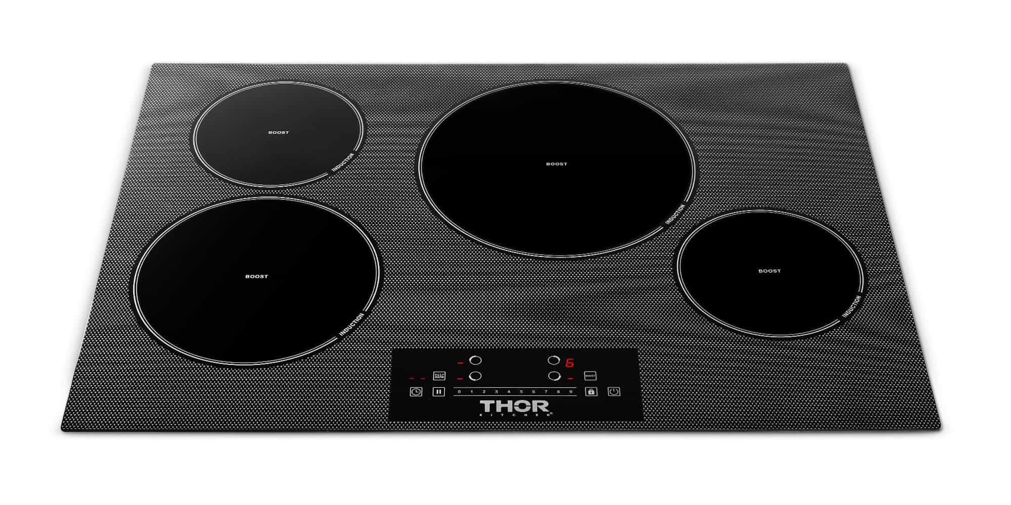Thor Kitchen 30-Inch Built-In Induction Cooktop with 4 Elements TIH30