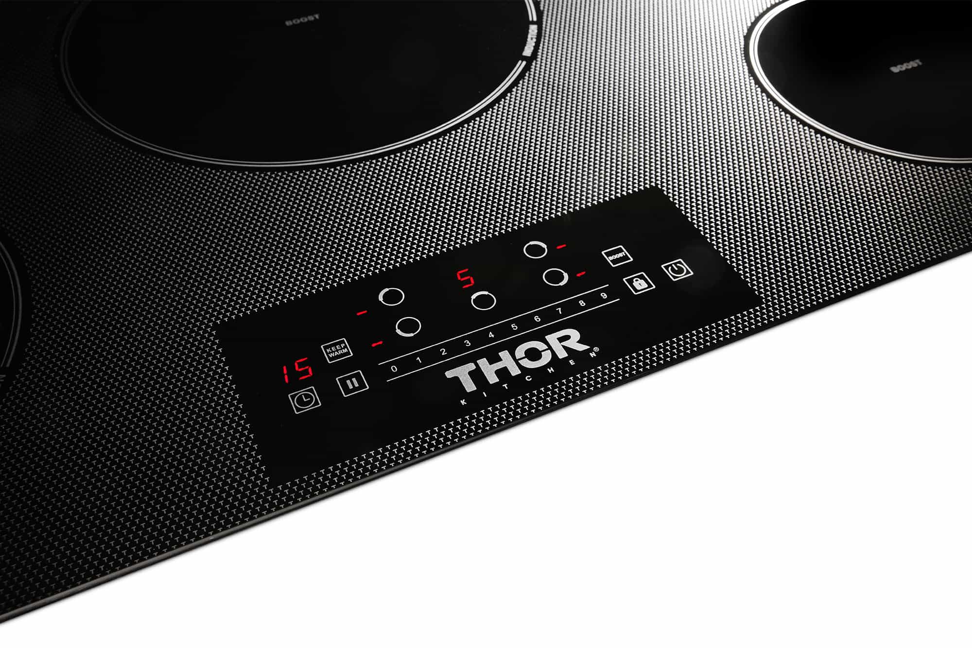Thor Kitchen 36-Inch Built-In Induction Cooktop with 5 Elements TIH36